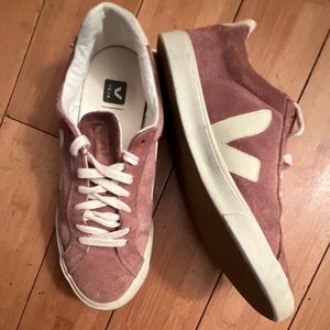 VEJA x Madewell sneakers women’s 8 Dark Pink Mauve Suede Leather